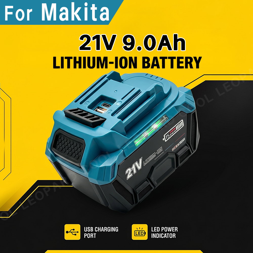 Power Tools Ltd - 21V 9.0Ah Lithium Battery for Makita