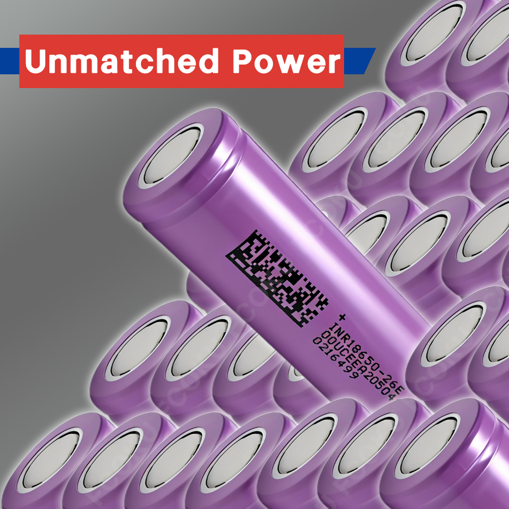 Power Tools Ltd - 100% New INR18650 26E Battery 3.7V