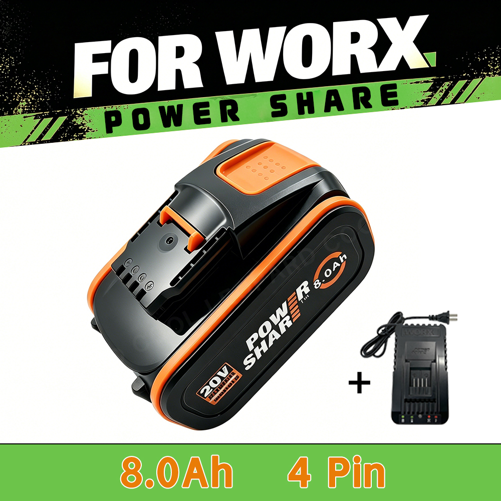 Power Tools Ltd - For Worx 20V Lithium Battery 6.0Ah/8.0Ah