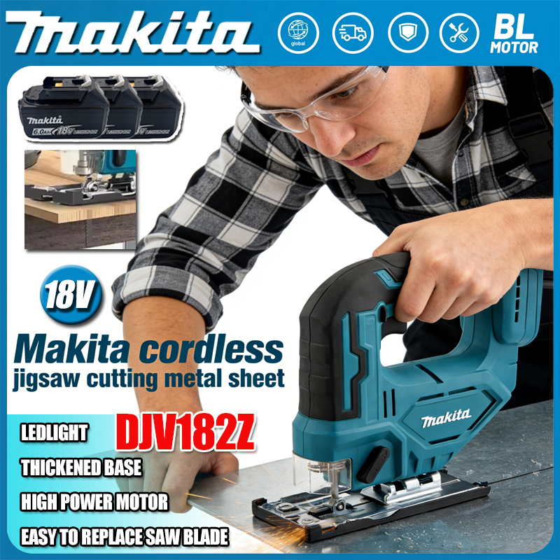Power Tools Makita - Makita DJV182 340W Brushless Jigsaw Electric