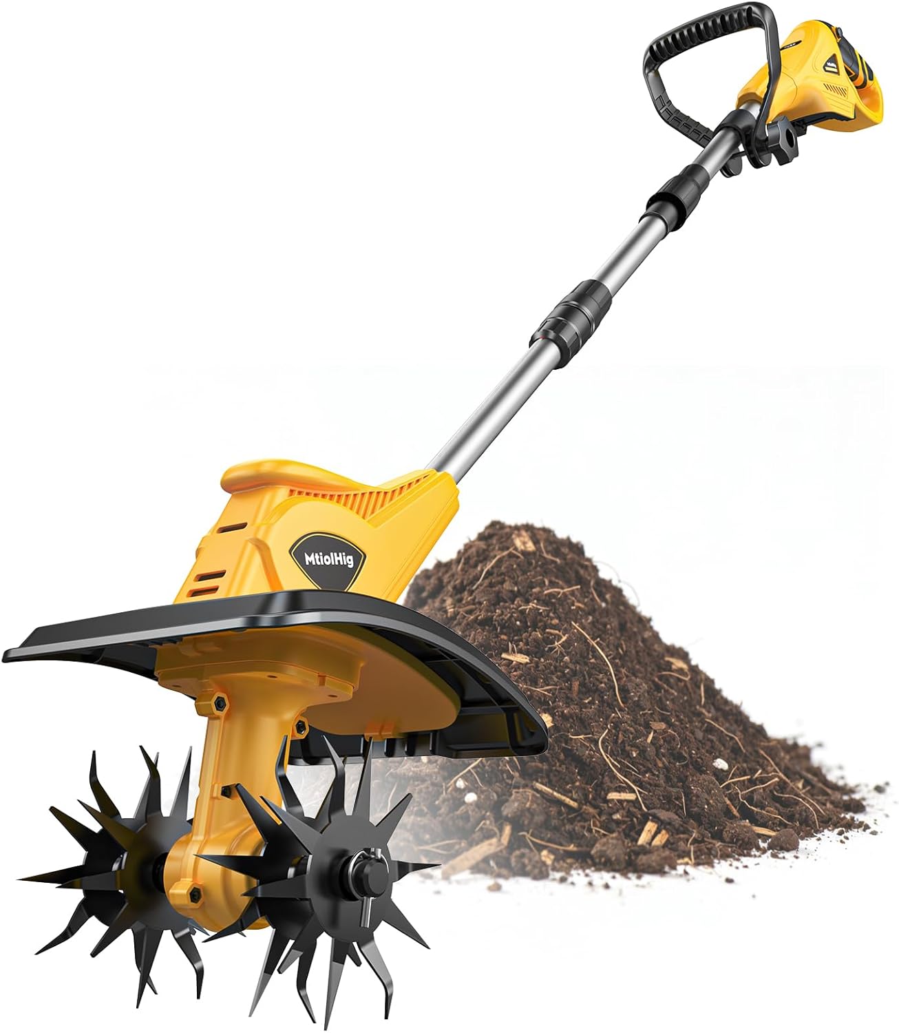 Power Tools Jobs - Cordless Tiller Cultivator Compatible with Dewalt