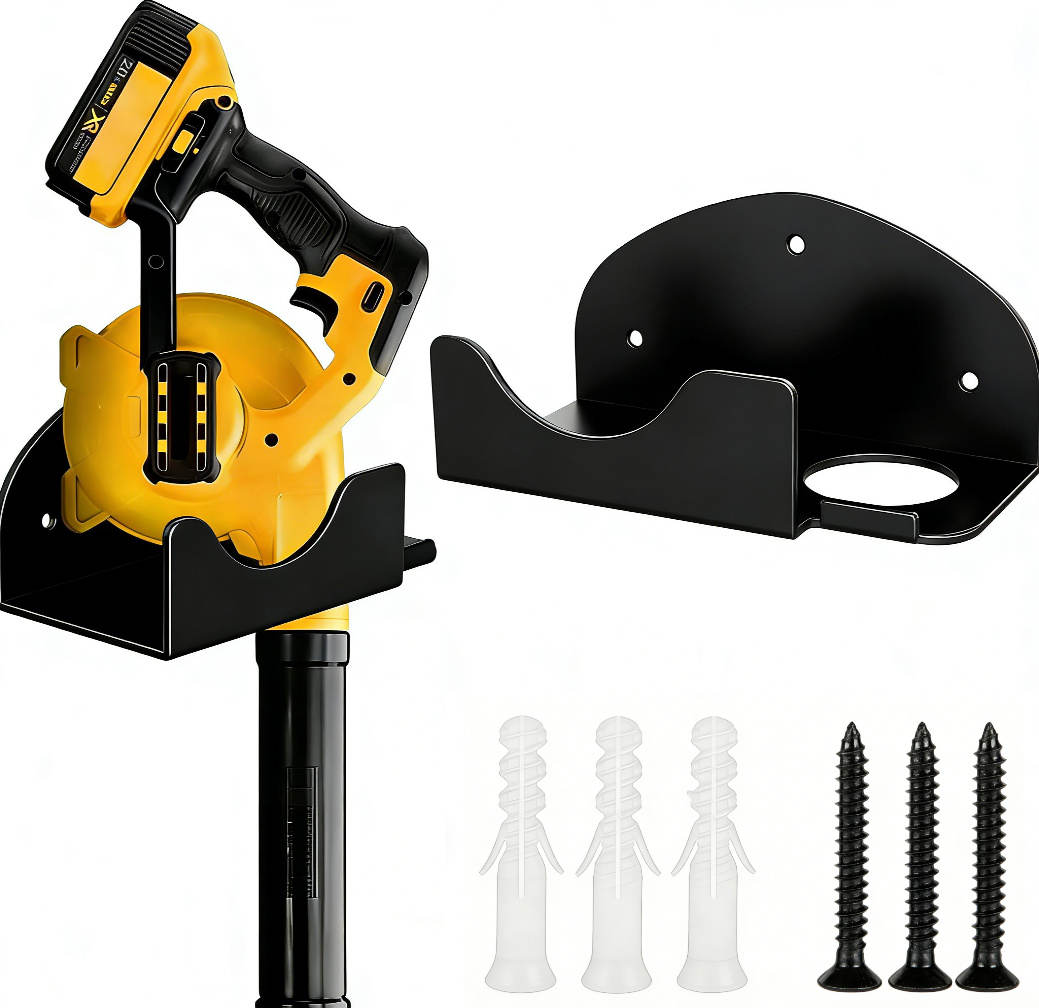 Power Tools Store - 1 Black Wall Mounted Metal Tool