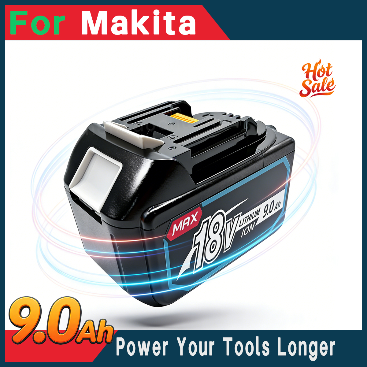 Power Tools Ltd - 18V 9.0Ah Li-ion Battery For Makita