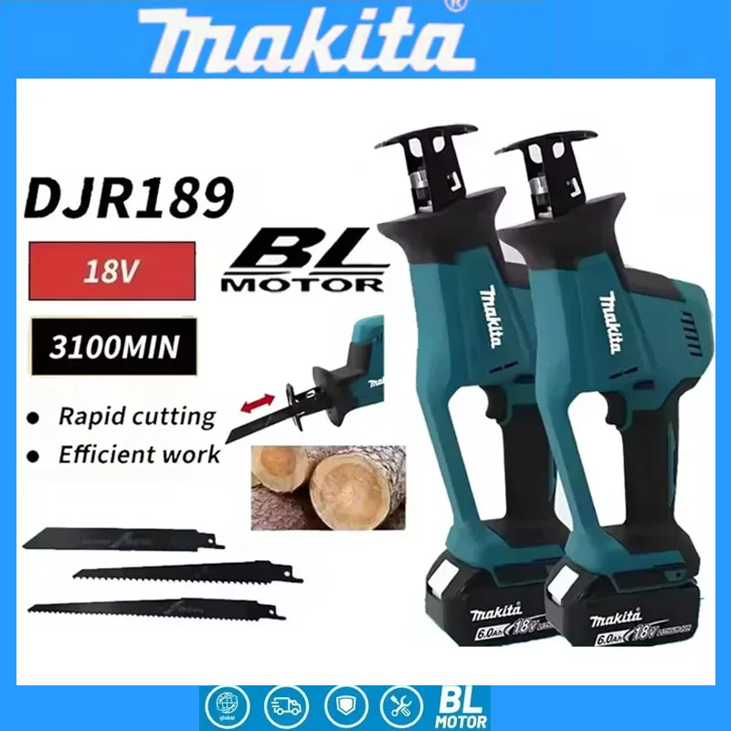 Power Tools Makita - Makita DJR189 18V Cordless Electric Reciprocating
