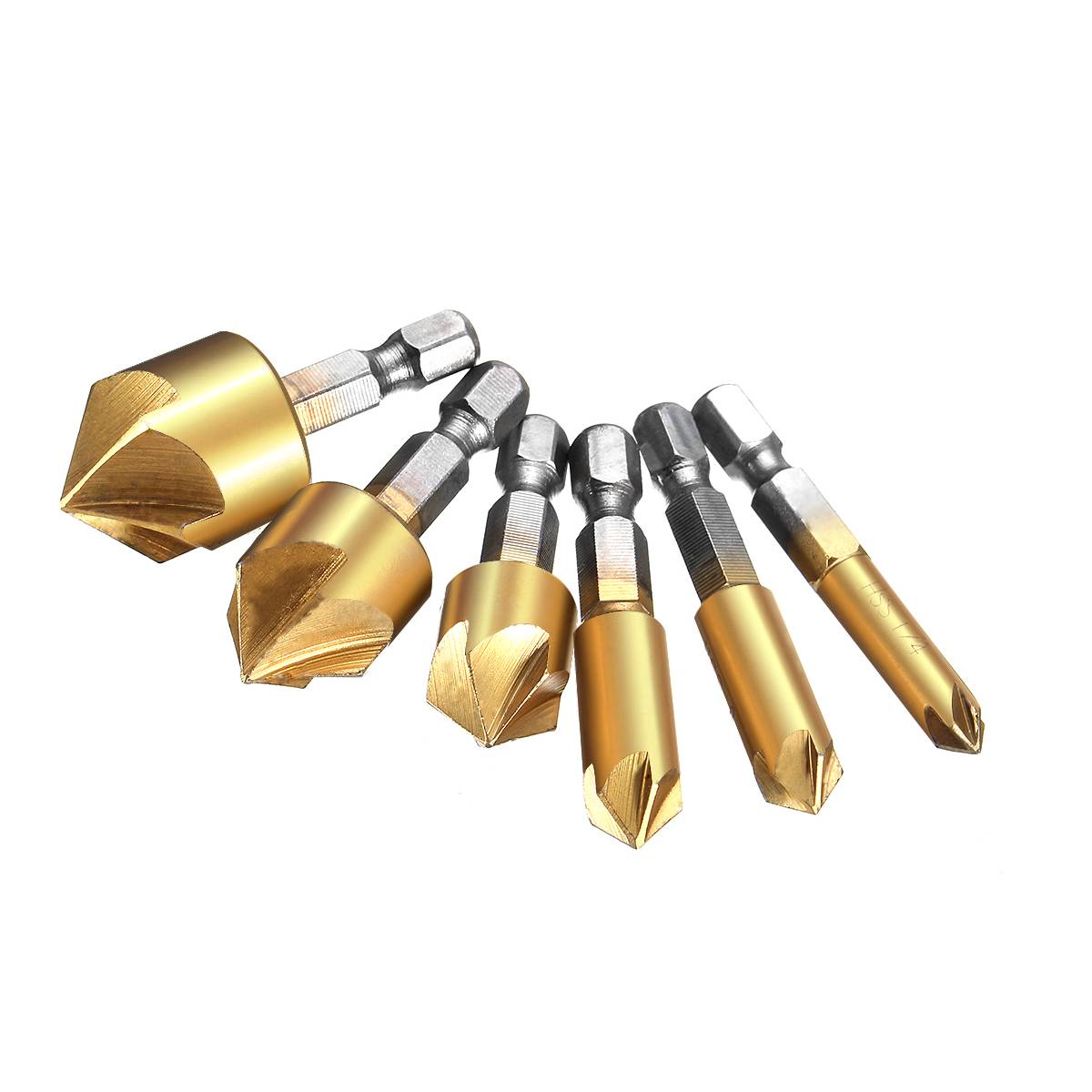 Power Tools Quotes - 6 Pcs 6mm-19mm 5 Flute HSS
