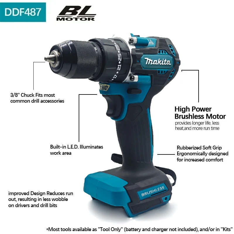 Makita DDF487 13mm 18V LXT Lit - Power Tools Jack Hammer recensie en prijs