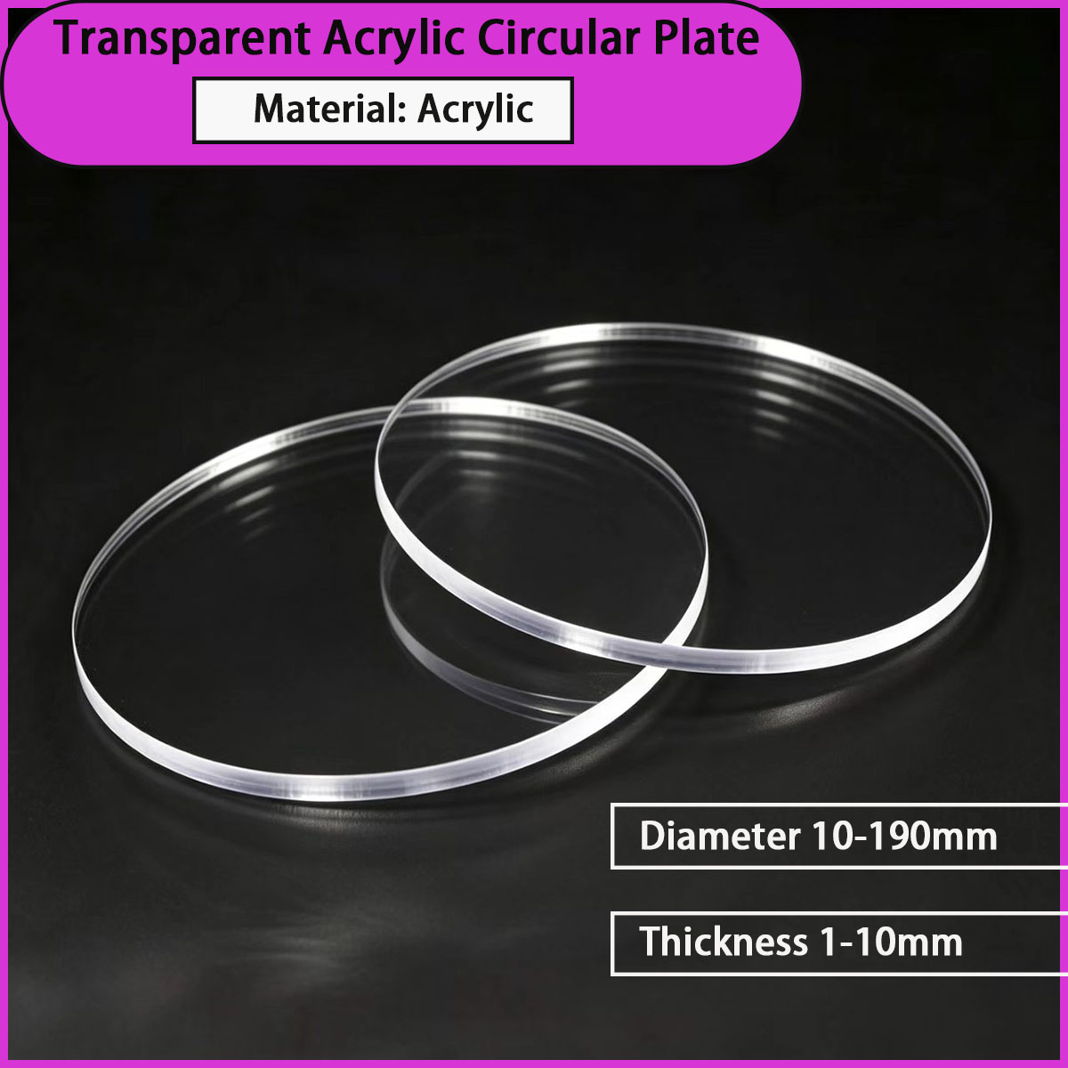 Transparent acrylic circular p - Power Tools Windows 10 recensie en prijs