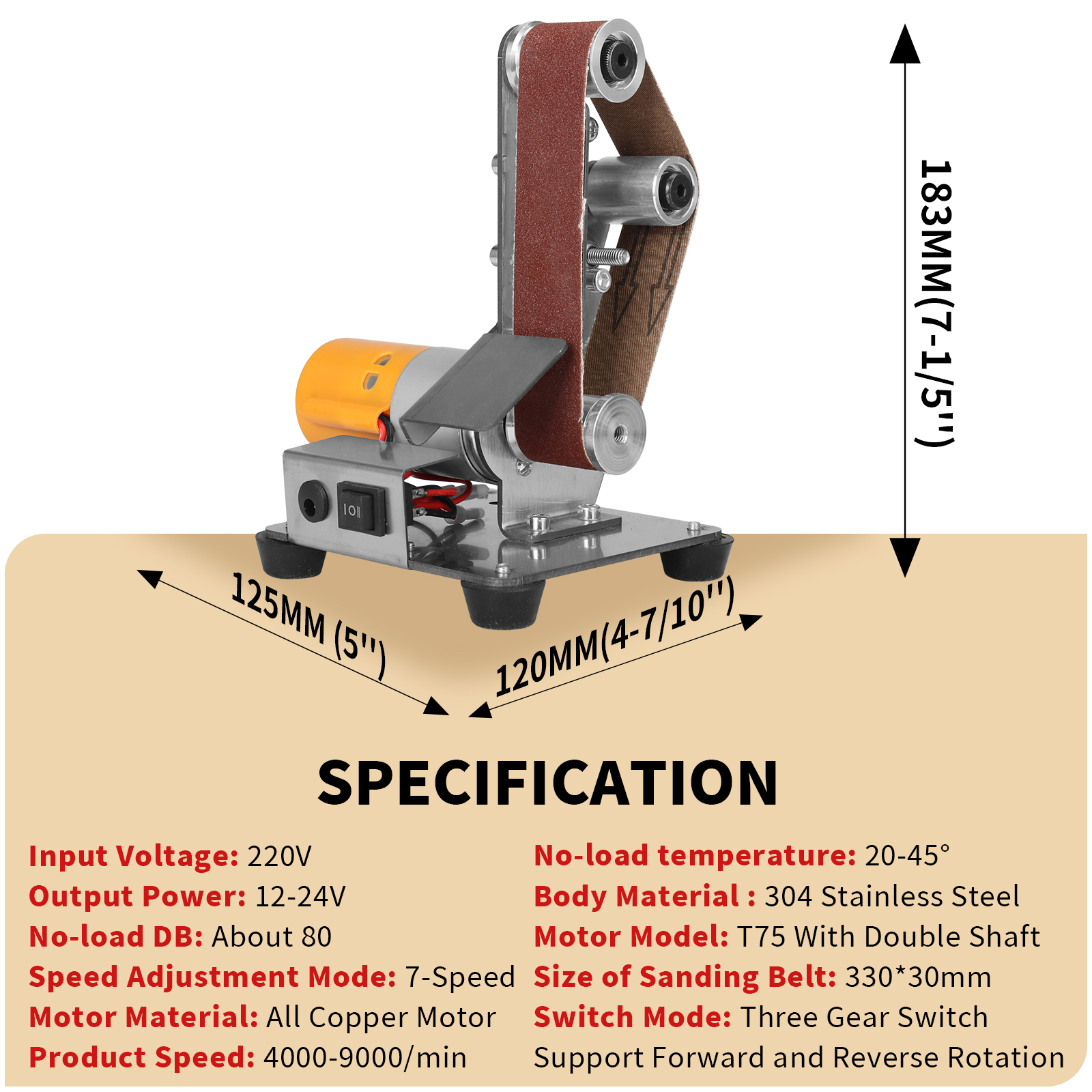 Mini Speed Regulating Electric - Belt Sander Portable recensie en prijs