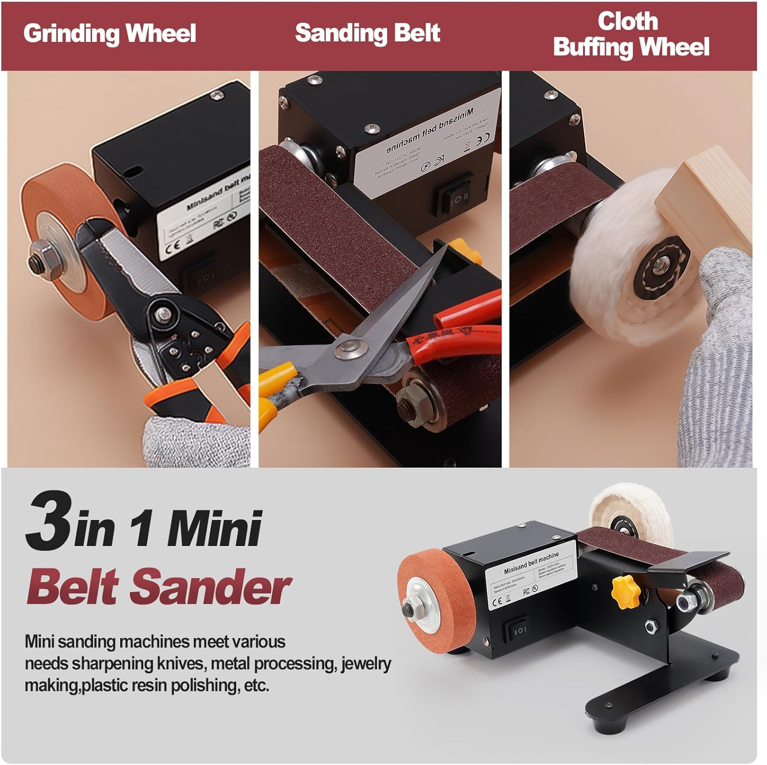 Stand Belt Sander, 350W Statio - Belt Sander Portable recensie en prijs