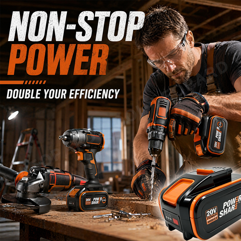 For Worx  20V Lithium Battery  - Power Tools Ltd recensie en prijs
