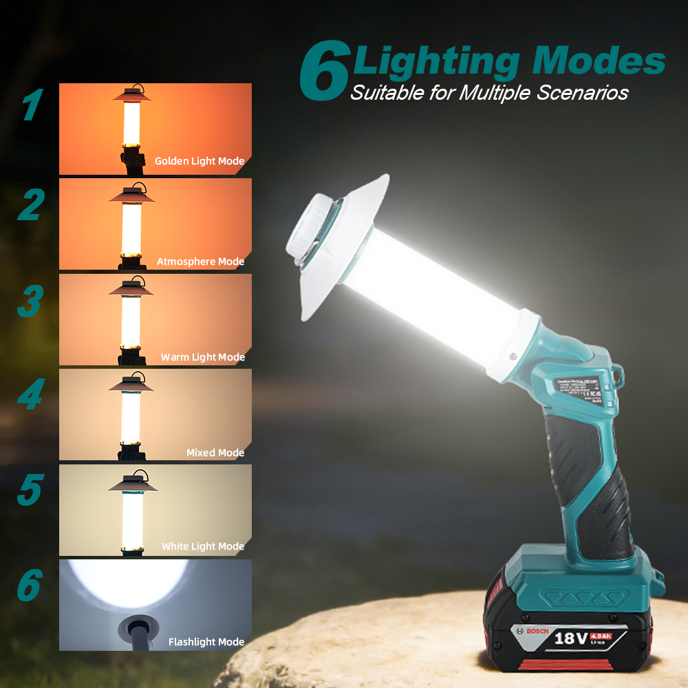 6 Modes Camping LED Flashlight - Power Tools Zoom recensie en prijs