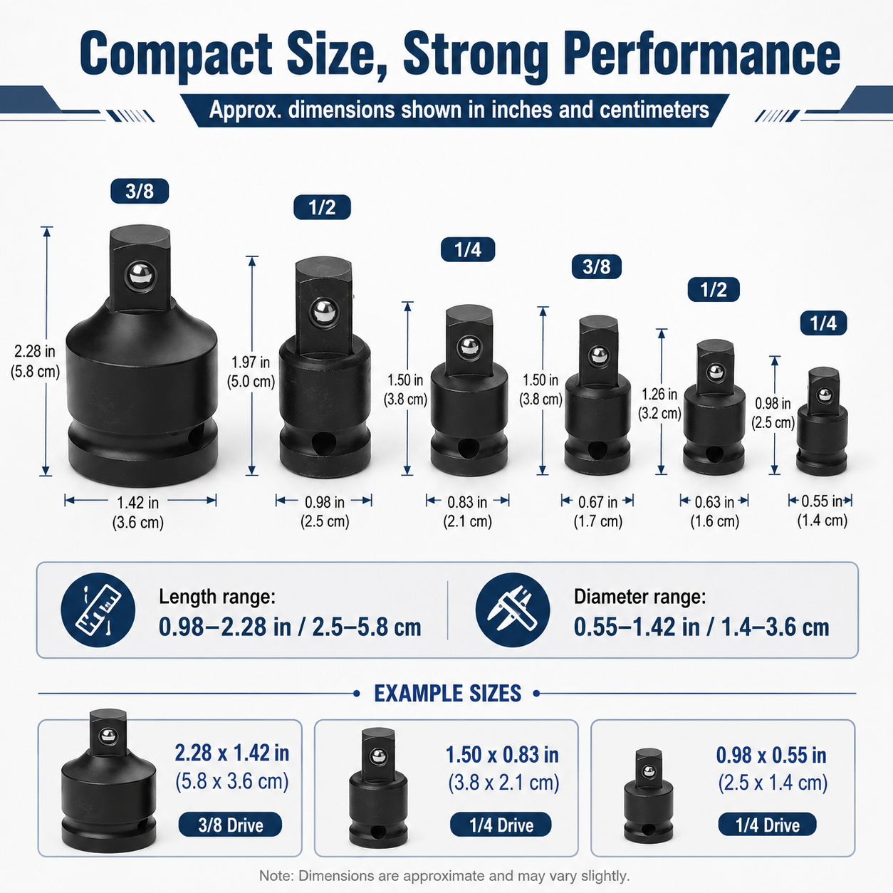 Socket Adapter Reducer Set 1/2 - Power Tools Pneumatic recensie en prijs