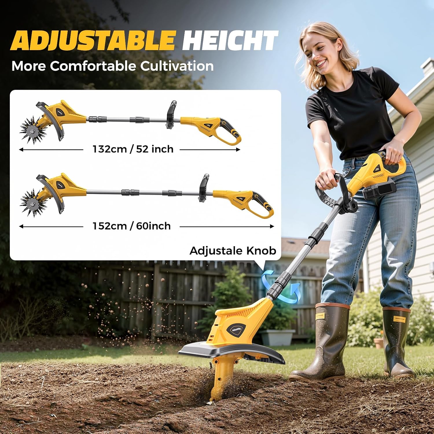 Cordless Tiller Cultivator Com - Power Tools Jobs recensie en prijs