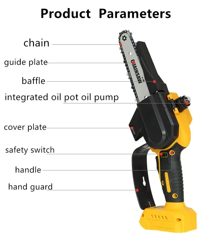 6/8 Inch Brushless Chainsaw fo - Power Tools Pink recensie en prijs