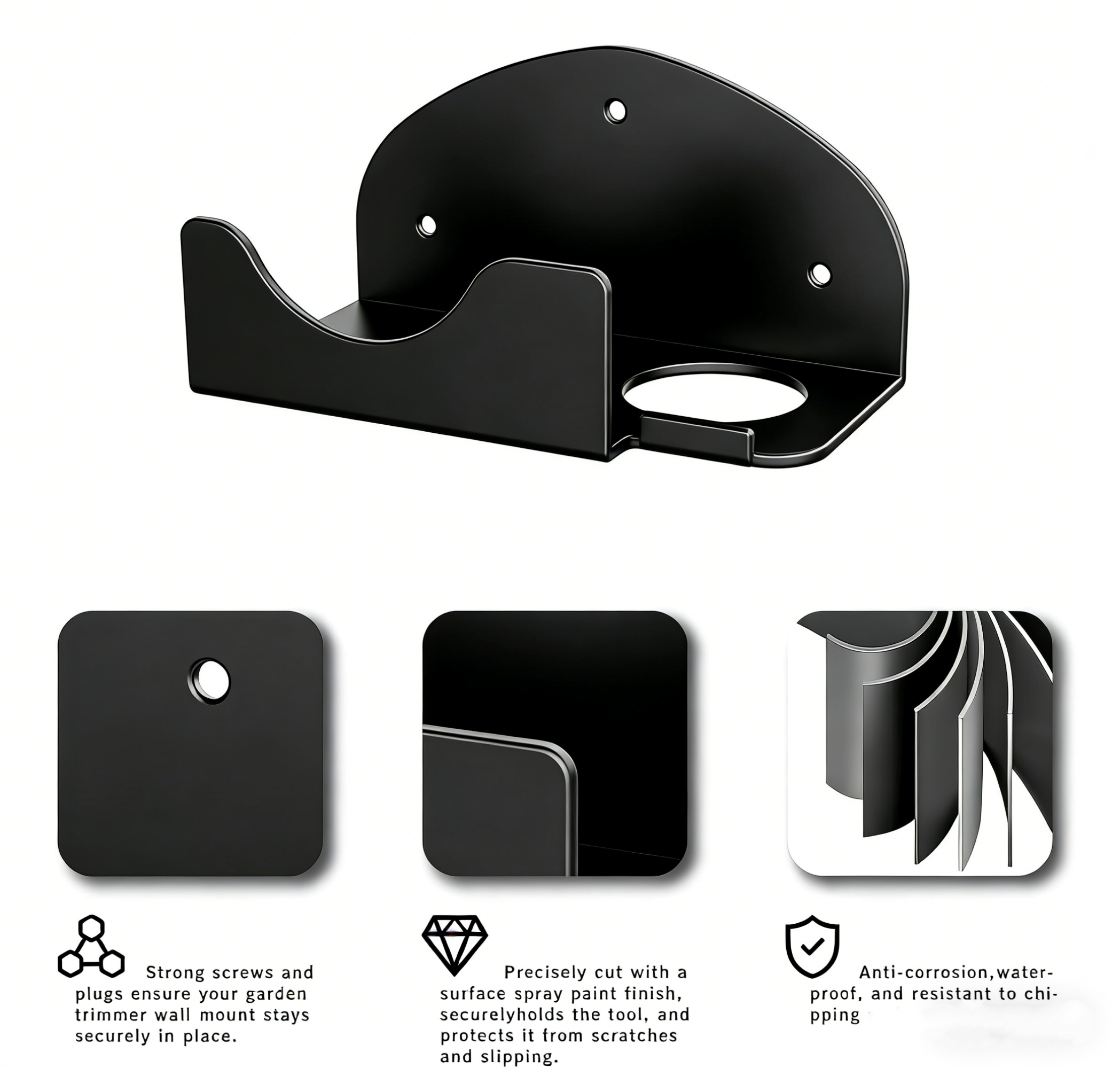 1 Black Wall Mounted Metal Too - Power Tools Store recensie en prijs