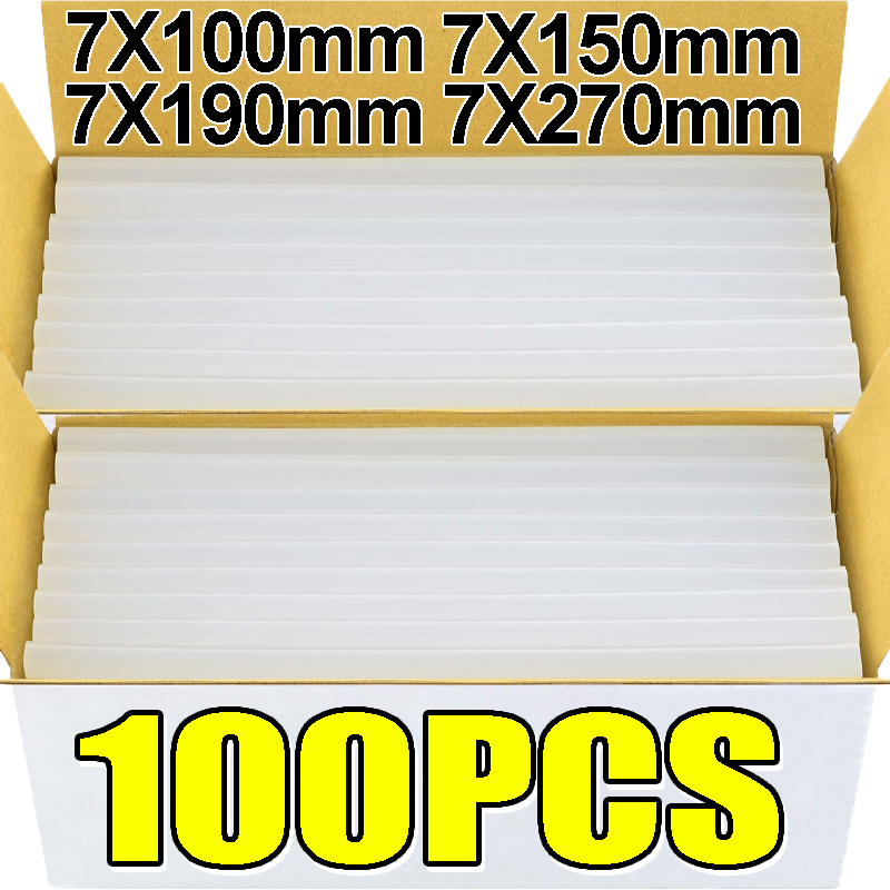 100/1x 7mm Transparent Hot Mel - Power Tools Wholesale recensie en prijs