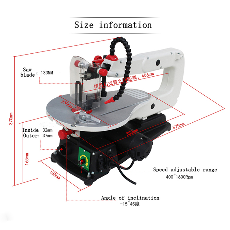 Woodworking Electric Mini Benc - Scroll Saw Bench recensie en prijs