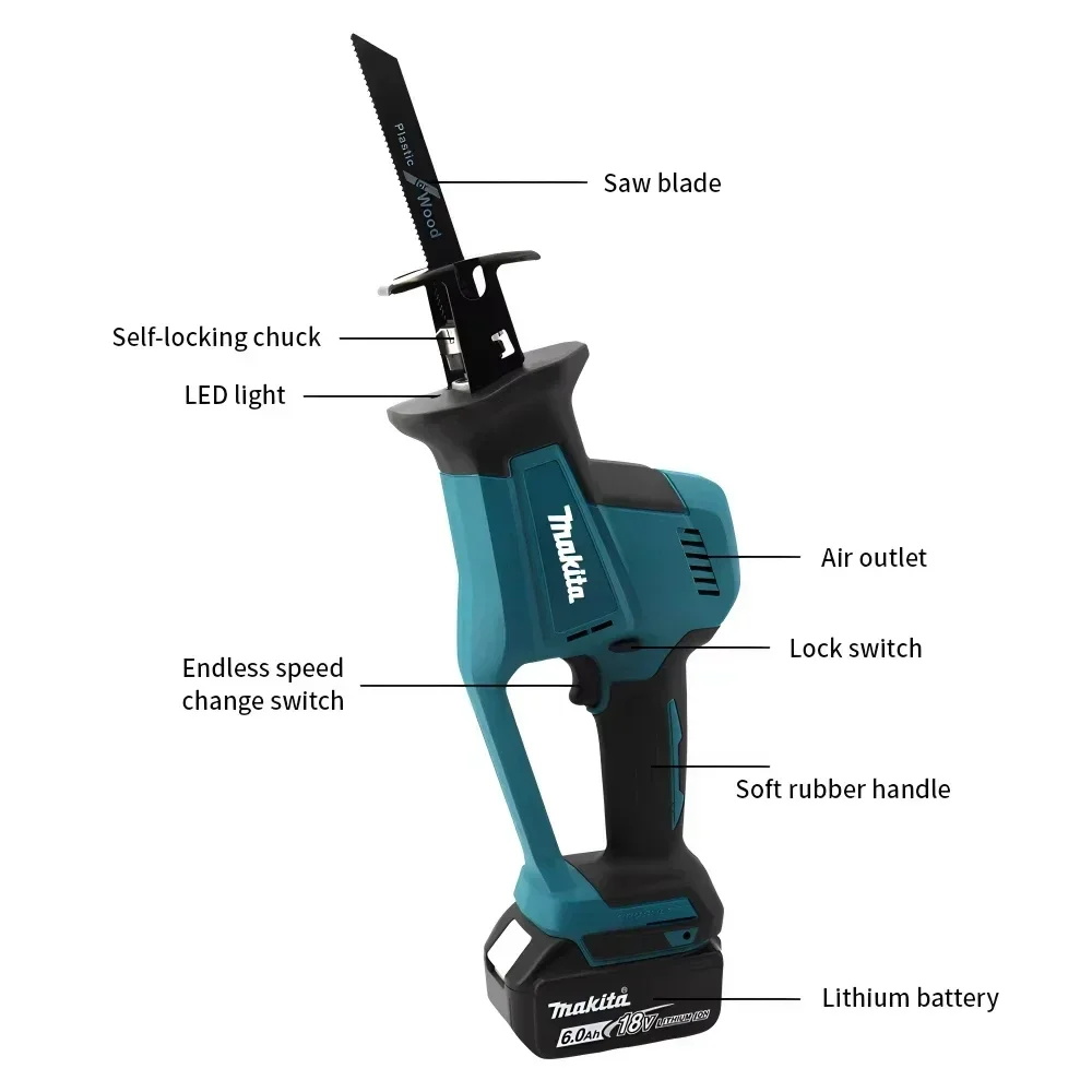 Makita DJR189 18V Cordless Ele - Power Tools Makita recensie en prijs
