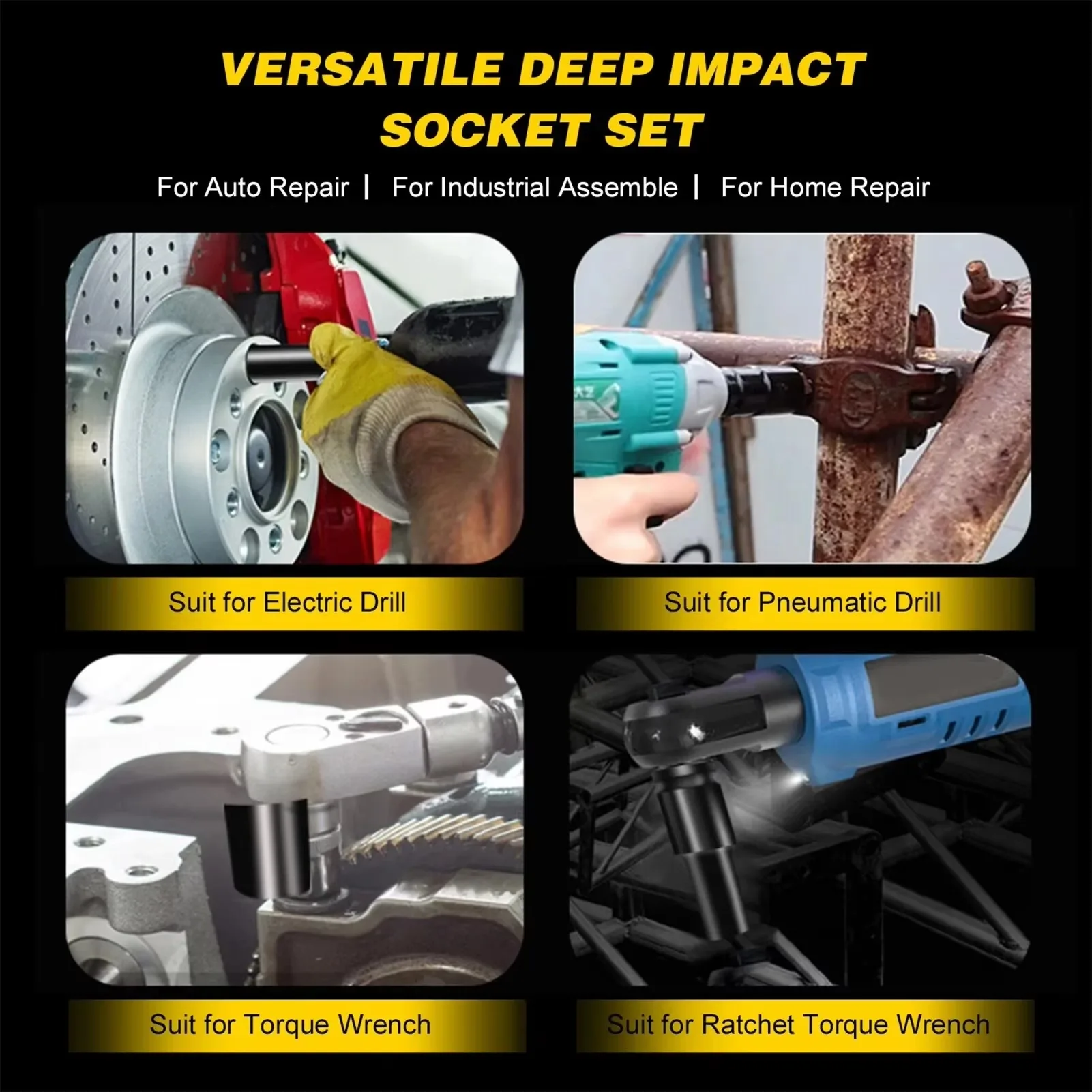 10PCS Metric Impact Socket Wre - Power Tools Pneumatic recensie en prijs