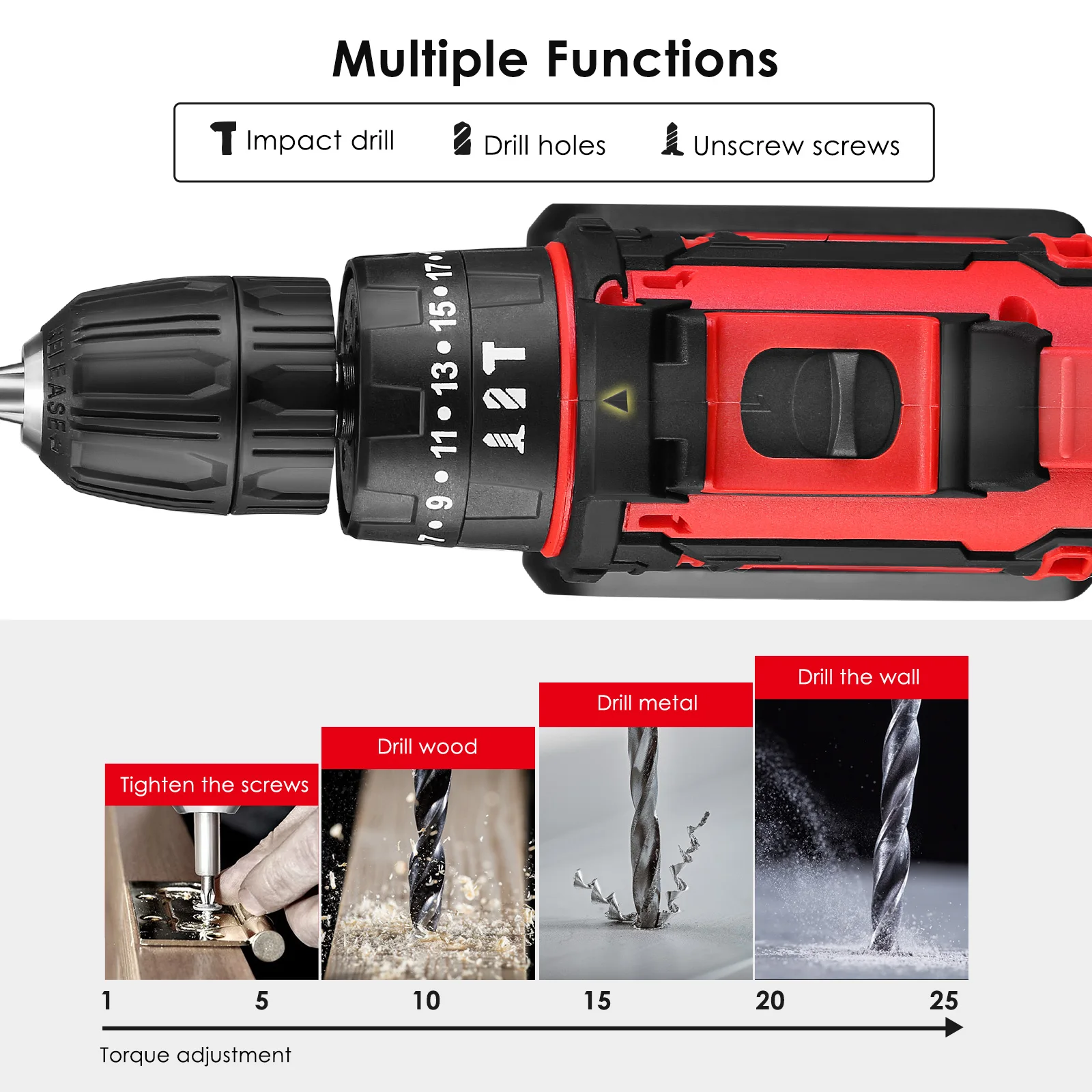 21V 12V Impact Cordless Drill  - Power Tools Quotes recensie en prijs