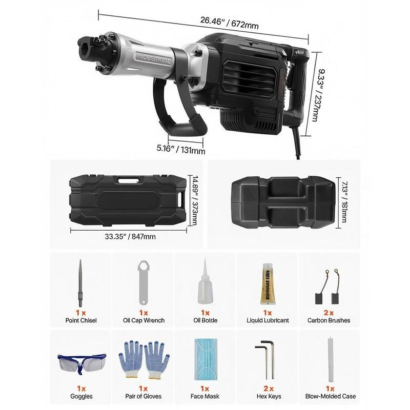 Concrete Breaker 3000W For Fou - Power Tools Jack Hammer recensie en prijs