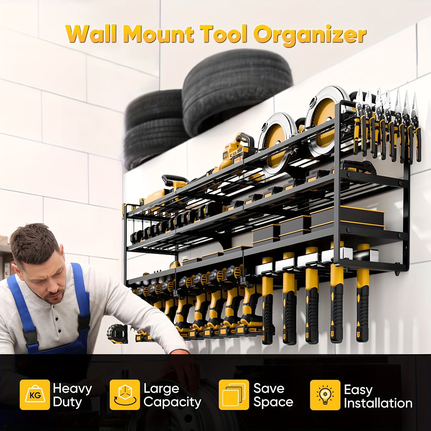 Large Power Tool Organizer Wal - Power Tools Pink recensie en prijs