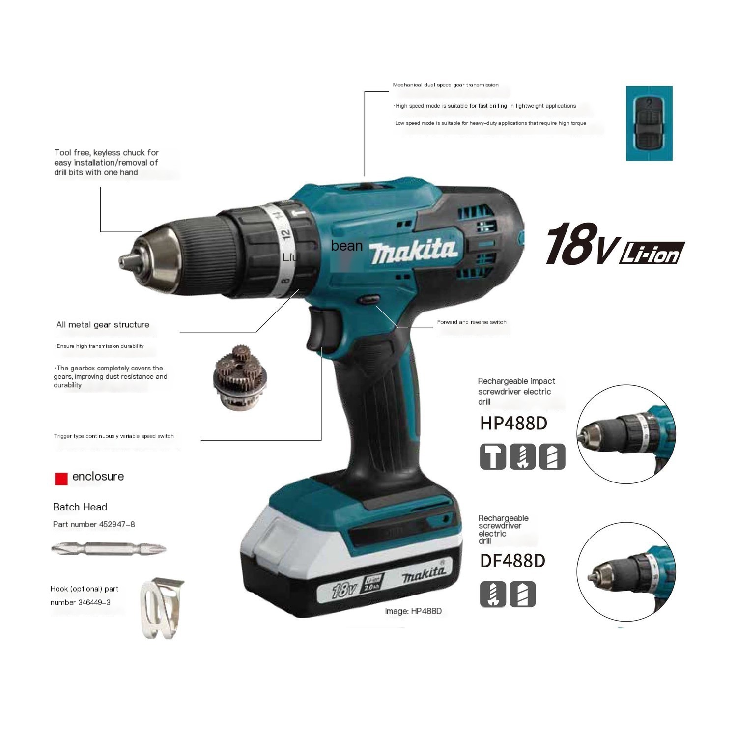 DF488 High Performance 18v Ham - Power Tools Quotes recensie en prijs